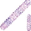 Glas Purple Rose Nubby Dildo - Purple