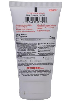 Power Plus with Yohimbe Delay Cream For Men 2oz - Bulk