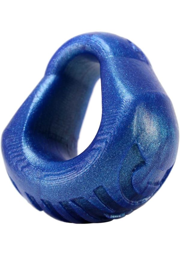 Oxballs Hung Padded Silicone Cock Ring 3in - Blue