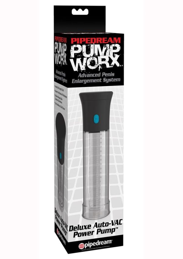 Pump Worx Deluxe Auto-Vac Power Pump Advanced Penis Enlargement System - Clear