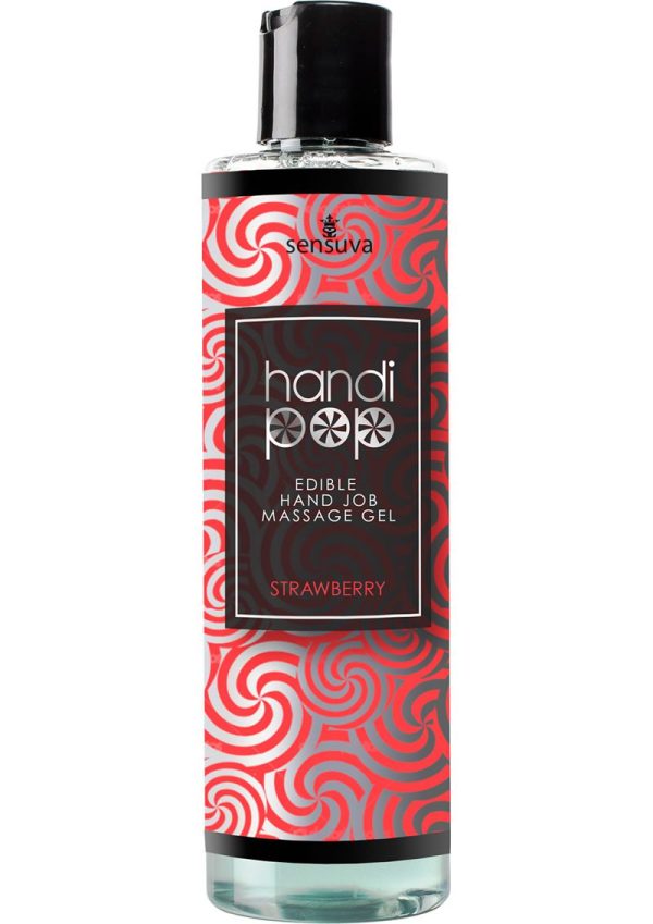 HandiPop Edible Hand Job Massage Gel Strawberry 4.2oz