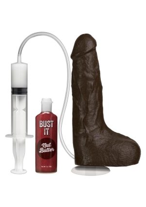 Bust It Squirting Dildo 8.5in - Black