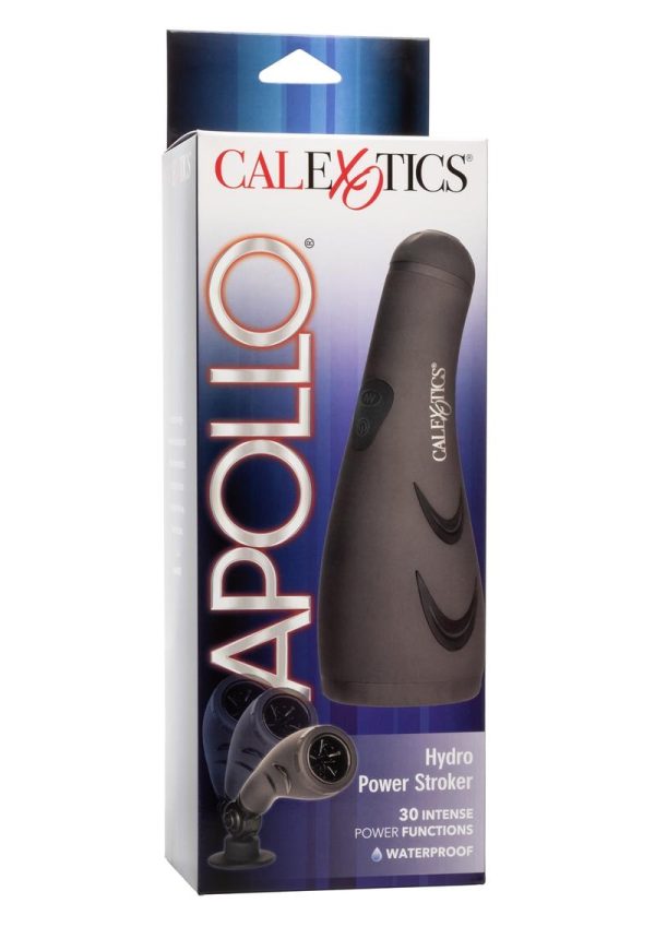 Apollo Silicone Vibrating Hydro Power Stroker - Gray