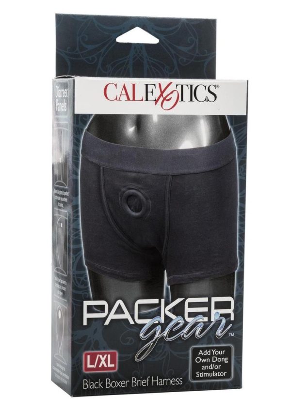 Packer Gear Boxer Brief Harness - L/XL - Black