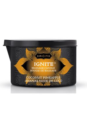 Kama Sutra Ignite Massage Candle Coconut Pineapple 6oz