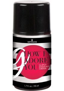 Sensuva G How I Adore You G Spot Stimulant Cream For Her 1.7oz