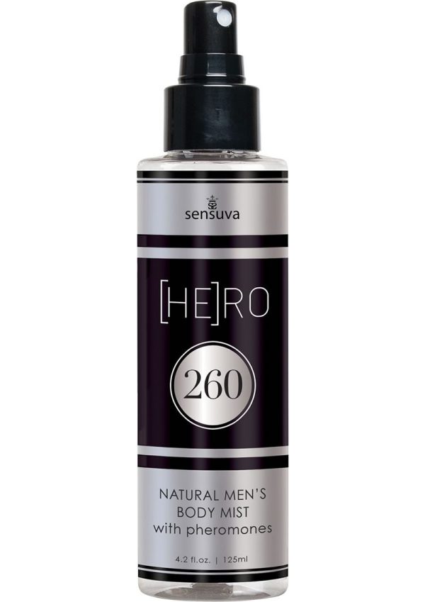 Hero 260 Natural Men`s Body Mist with Pheromones 4.2oz Spray