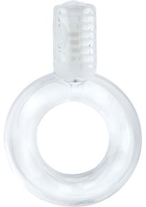 Go Vibe Ring Disposable Cock Ring - Clear