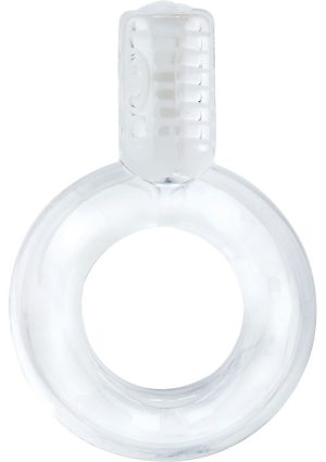 Go Vibe Ring Disposable Cock Ring - Clear