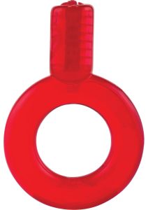 Go Vibe Ring Disposable Cock Ring - Red