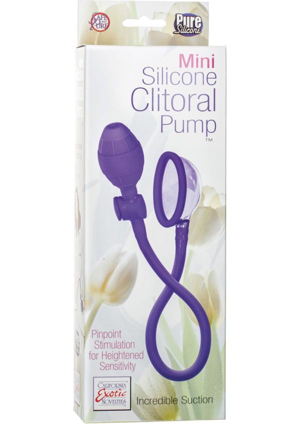 Mini Silicone Clitoral Pump - Purple