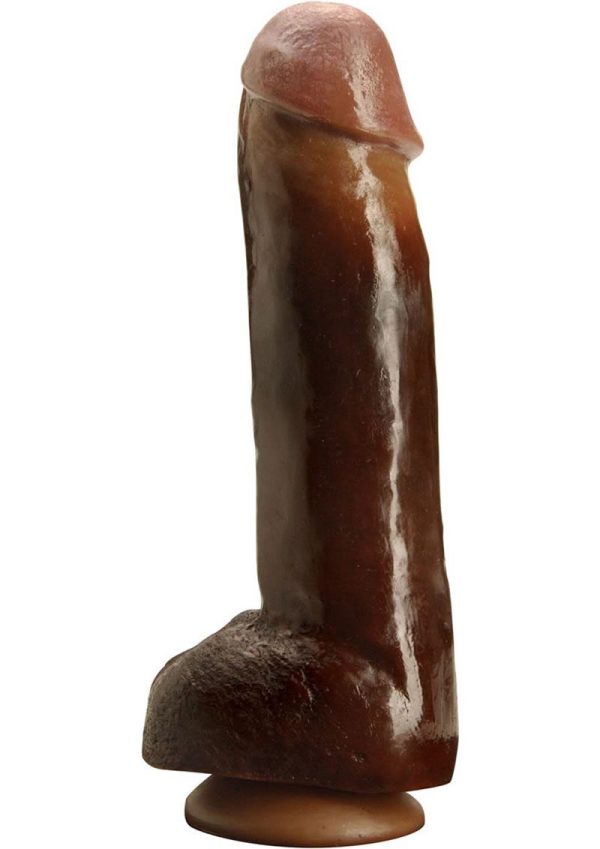 Rascal Chi Chi Larue`s Black Balled Massive Cock Waterproof 12in - Chocolate