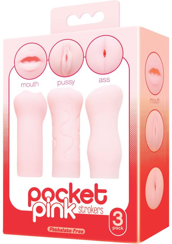 The 9`s - Pocket Pink Mini Masturbator Trio - Pink