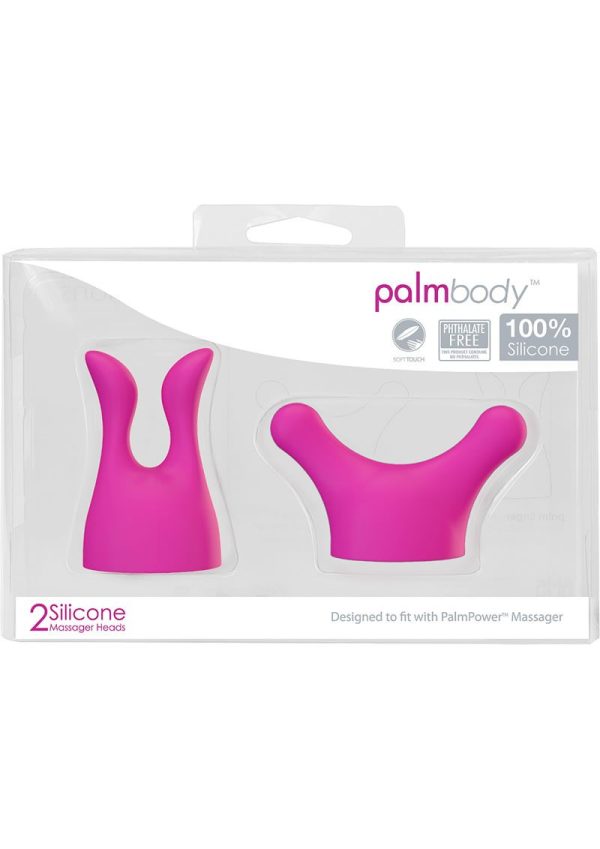 PalmBody Silicone Massager Head Attachment (2 Per Pack) - Pink