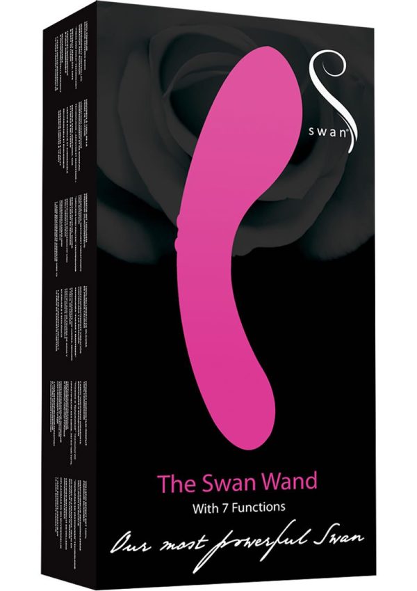 Swan The Swan Wand Silicone Rechargeable Massager - Pink