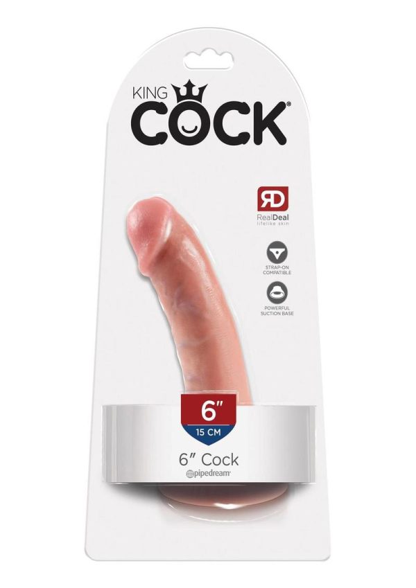 King Cock Dildo 6in - Vanilla