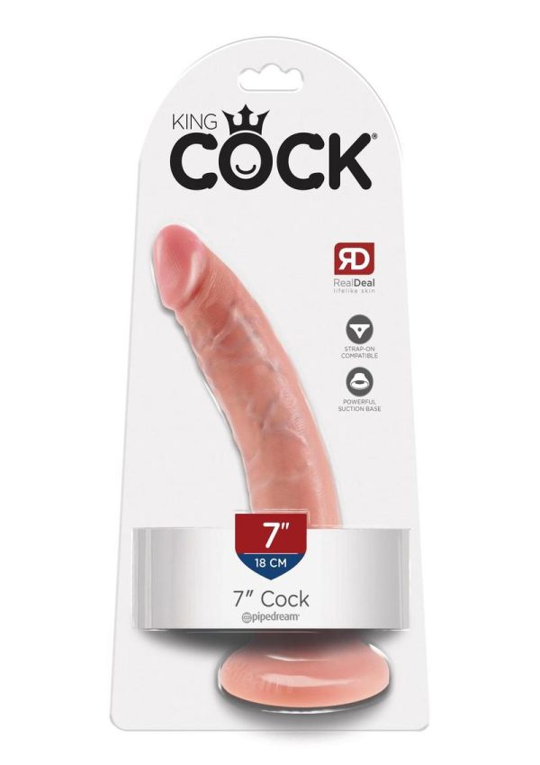 King Cock Dildo 7in - Vanilla