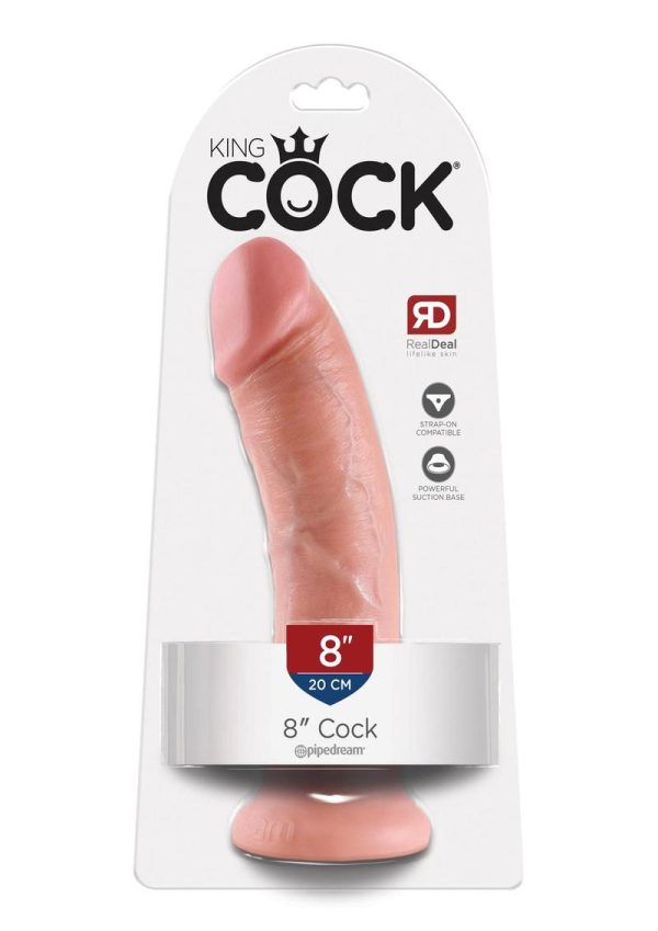 King Cock Dildo 8in - Vanilla