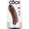King Cock Dildo 8in - Chocolate