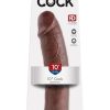 King Cock Dildo 10in - Chocolate