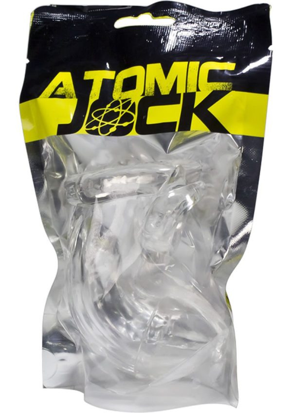 Oxballs Atomic Jock Cock-Lock Chastity Cage - Clear