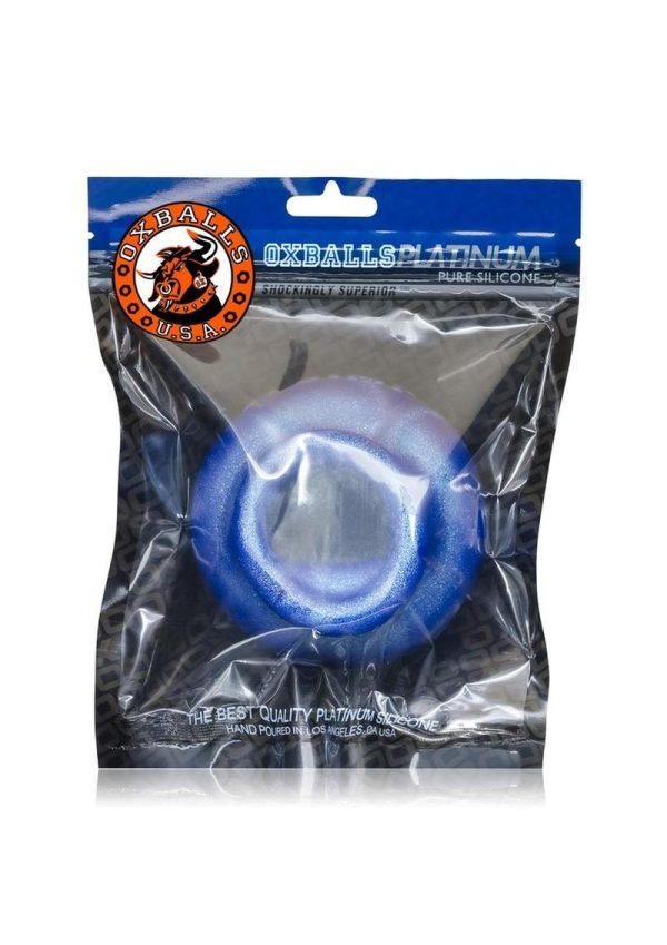 Oxballs Juicy Silicone Cock Ring 3.5in- Blue