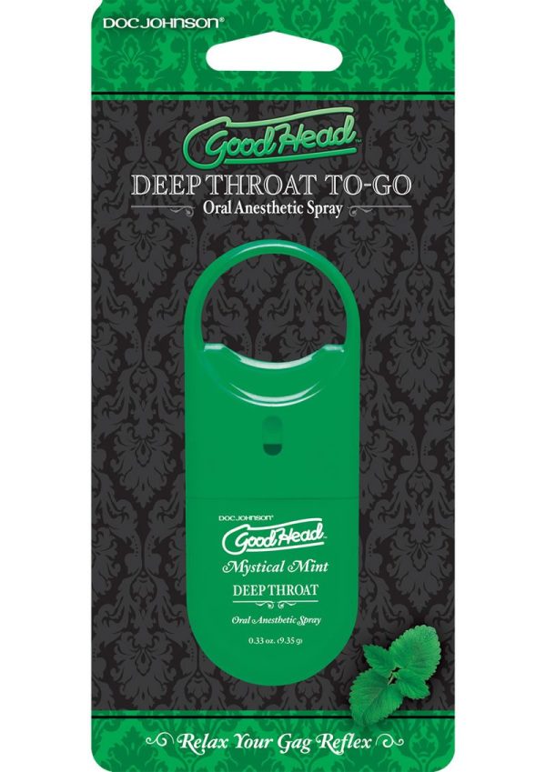 GoodHead Deep Throat To-Go Oral Anesthetic Spray Mint .33oz