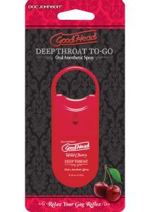 GoodHead Deep Throat To-Go Oral Anesthetic Spray Cherry .33oz