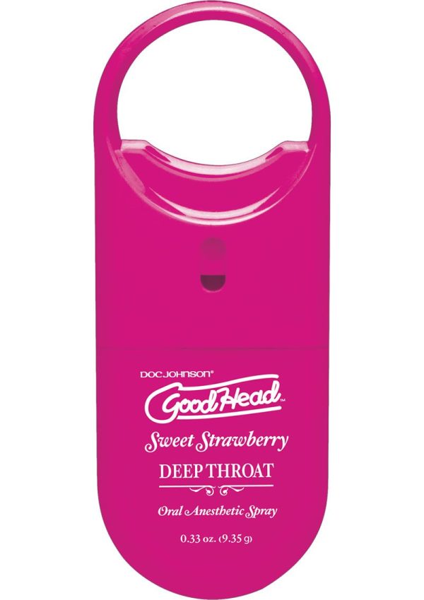 GoodHead Deep Throat To-Go Oral Anesthetic Spray Strawberry .33oz