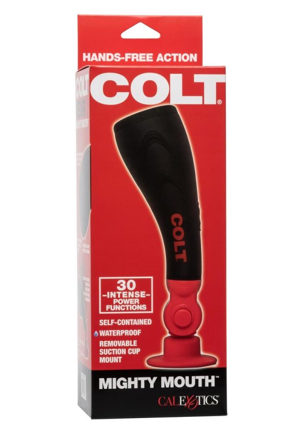 COLT Mighty Mouth Vibrating Stroker - Mouth - Black