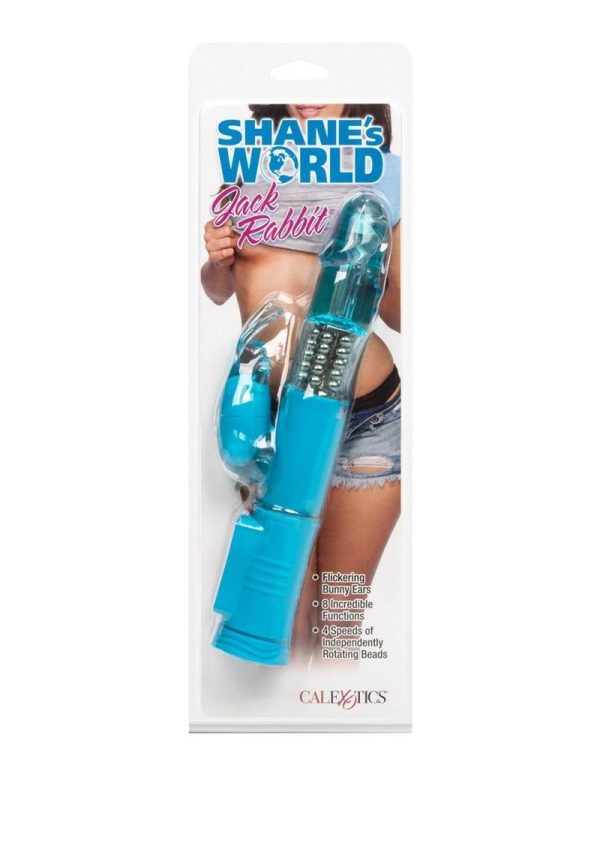 Shane`s World Jack Rabbit Beaded Vibrator - Blue