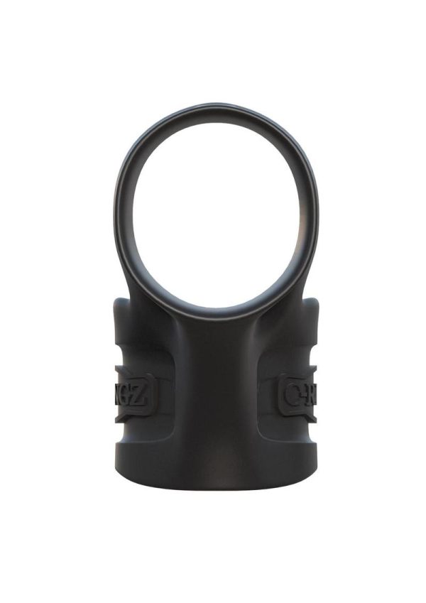 Fantasy C-Ringz Silicone Mr. Big Cock Ring and Ball Stretcher - Black