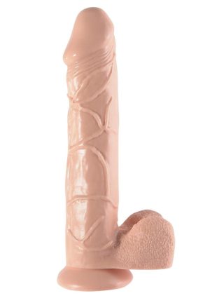 Basix Rubber Works Mega Dildo 12in - Vanilla