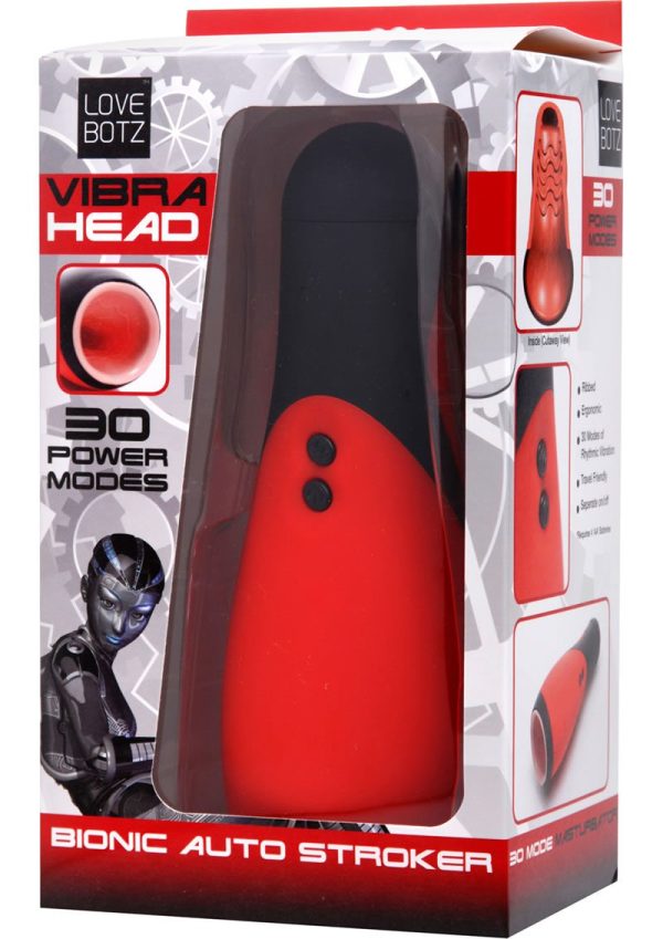 LoveBotz Vibra Head Bionic Auto Stroker - Red