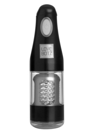 LoveBotz Ultra Bator Thrusting and Swirling Automatic Stroker - Black/Clear