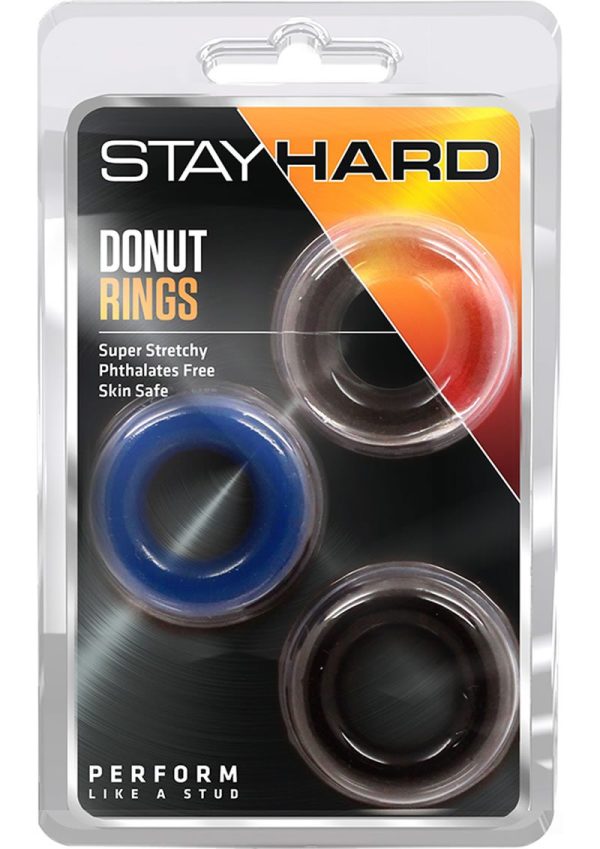 Stay Hard Donut Cock Rings - Assorted