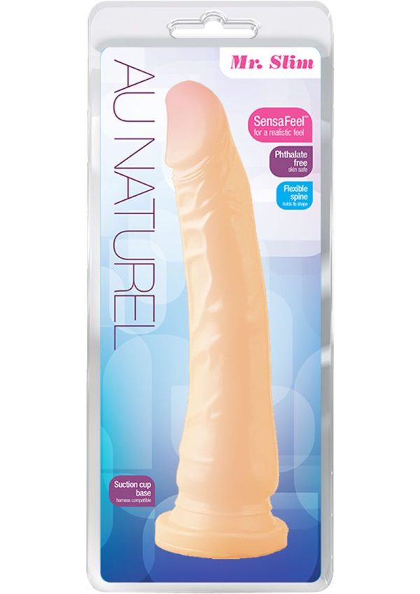 Au Naturel Mr. Slim Dildo 9.5in - Vanilla