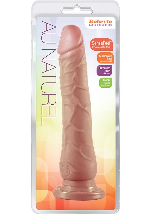 Au Naturel Roberto Dildo 9in - Caramel