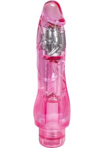 Naturally Yours Fantasy Vibrating Dildo 8.5in - Pink