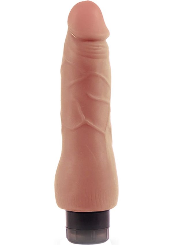 Au Naturel Tomas Vibrating Dildo 9in - Caramel