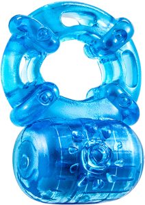 Stay Hard Vibrating Cock Ring - Blue