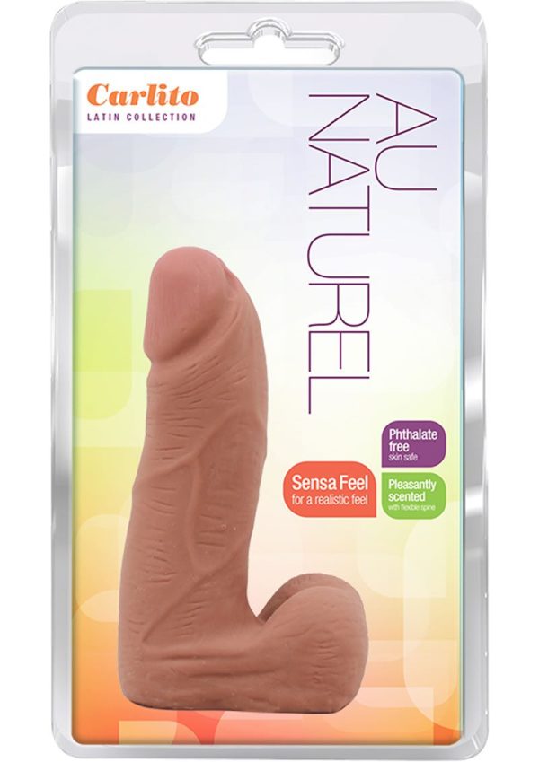 Au Naturel Carlito Dildo 5.5in - Caramel