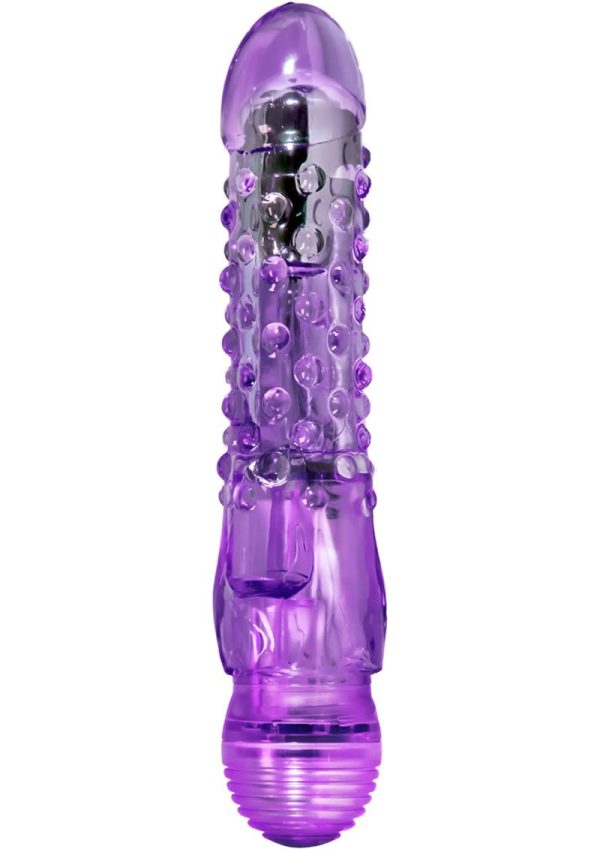 Naturally Yours Bump n Grind Vibrating Dildo - Purple