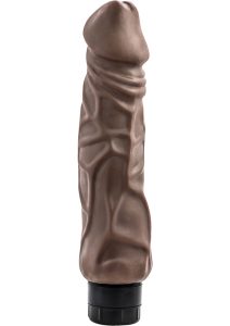 X5 Plus Hard On Vibrating Dildo 9in - Caramel