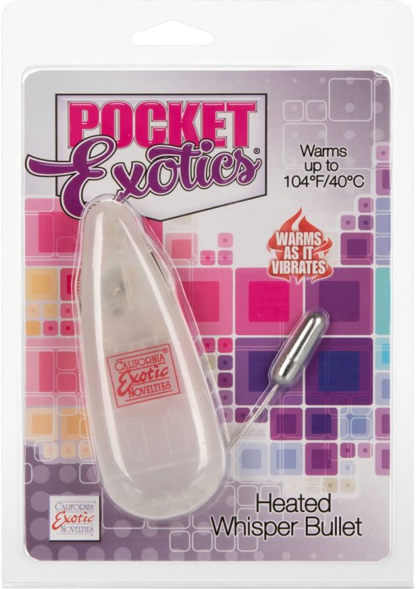 Pocket Exotics Warming Whisper Bullet - Silver