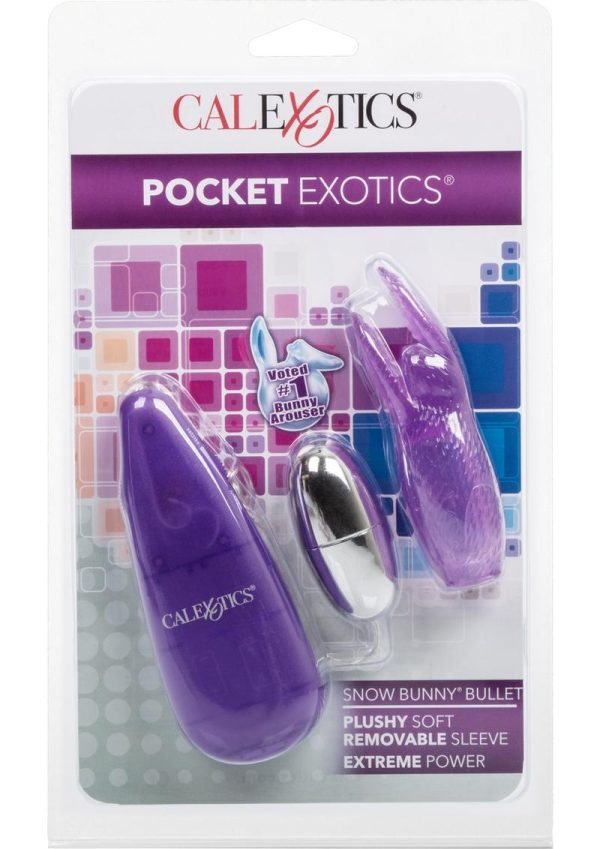 Pocket Exotics Snow Bunny Bullet 4in - Purple