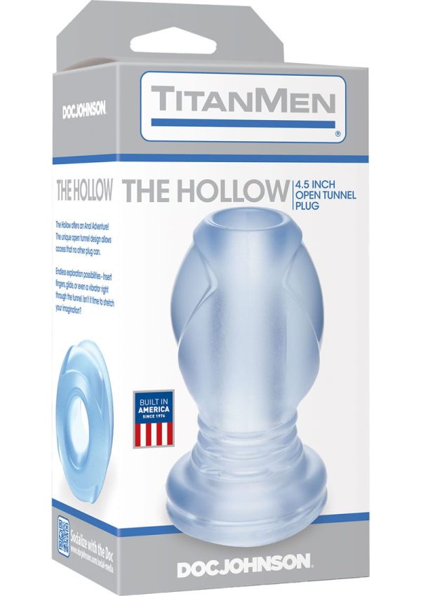 TitanMen The Hollow Open Tunnel Anal Plug - Clear