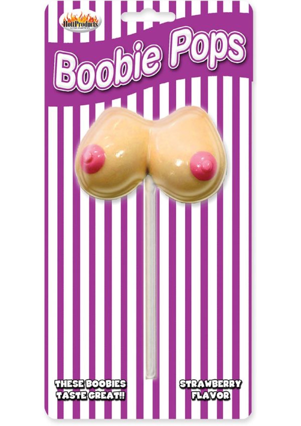 Boobie Pops Lollipop Strawberry