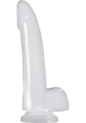 Jelly Rancher Smooth Rider Dildo 5in - Clear