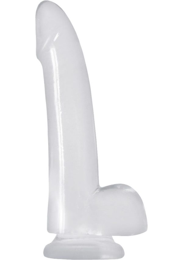 Jelly Rancher Smooth Rider Dildo 5in - Clear